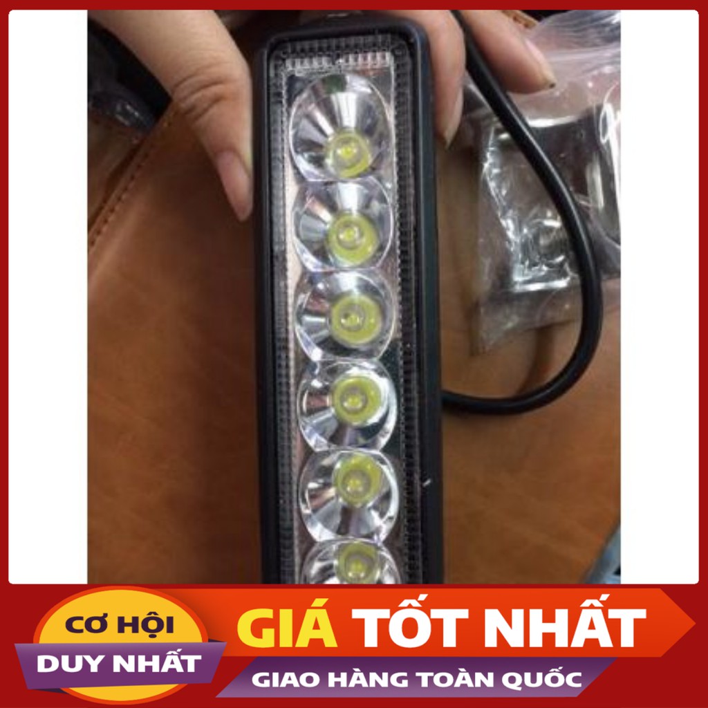 ⚡ Sale - Đèn Led trợ sáng 18w 6 bóng 12-24V Cao Cấp ⭐