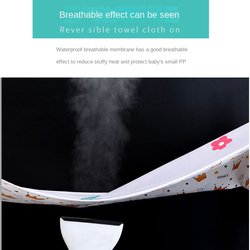 Thảm lót cotton chống thấm nước tái sử dụng tiện lợi dành cho em bé