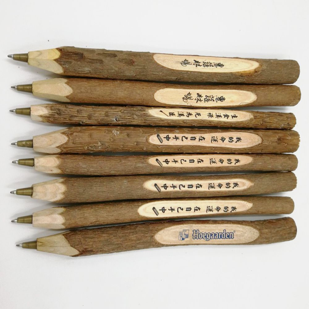 Bút bi thân gỗ hình thân cây dễ thương nhiều màu sắc