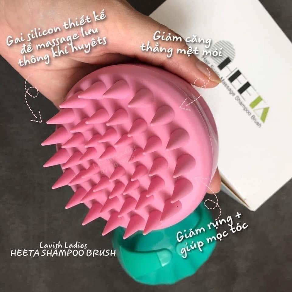 Lược gội đầu silicon HEETA