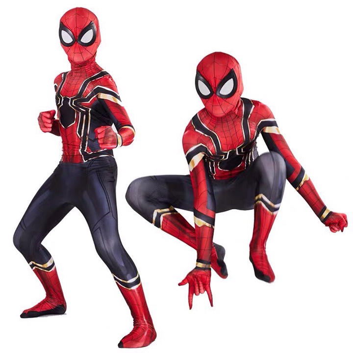 Bộ Quần Áo Hoá Trang Cosplay Người Nhện Spider Man Chất Thun Cao Cấp Co Giãn Thoáng Mát