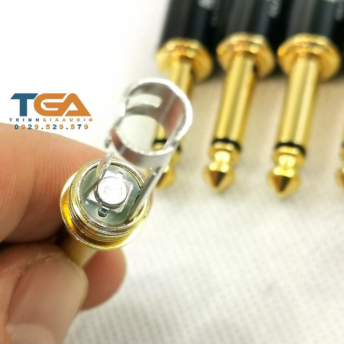 Jack rắc 6ly hàn dây SL  mono 2 khấc