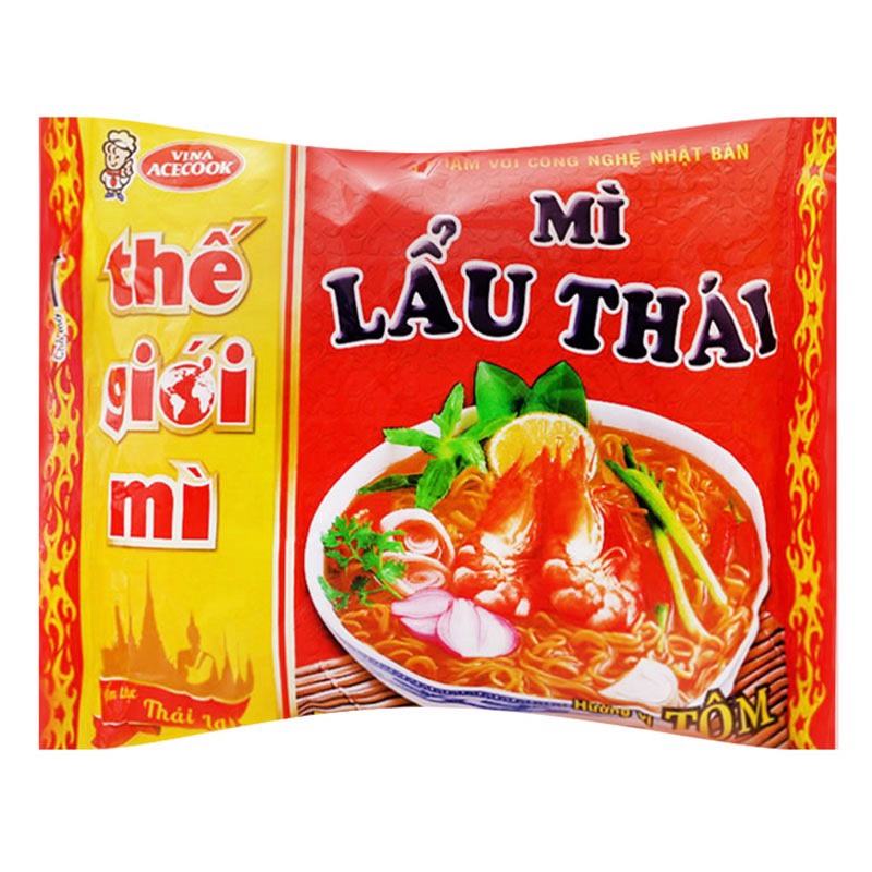 3 gói Mì lẩu thái hương vị tôm ACECOOK