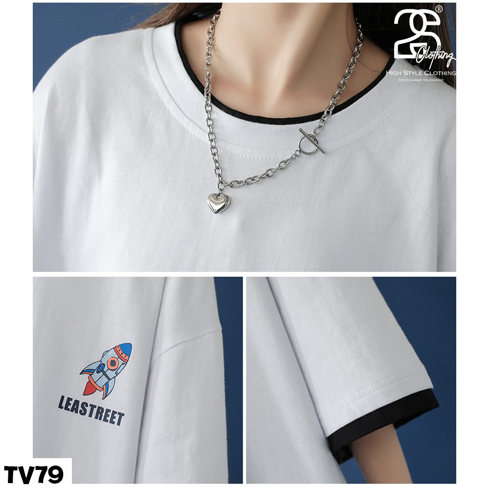 Áo Thun Nam Cổ Tròn Tay Lỡ 2s Clothing Áo Phông Nam Unisex Form Rộng Cotton Oversize Giá Rẻ Hình Chibi TV79 | BigBuy360 - bigbuy360.vn