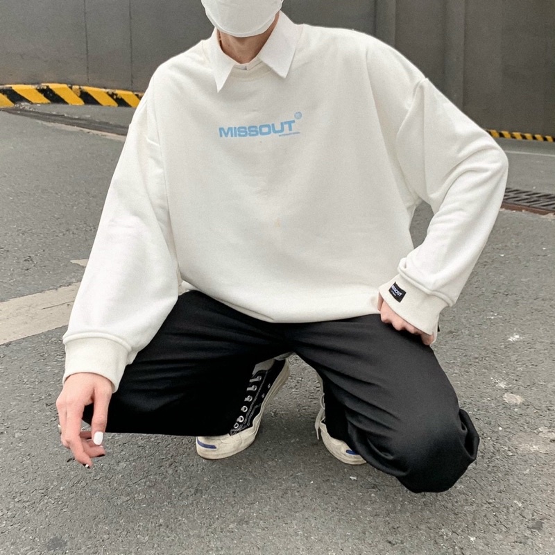 Áo khoác Sweater Nỉ CHÂN CUA Loca Brand MISSOUT Unisex Nam Nữ Full Tag Vải Chất Dày Dặn