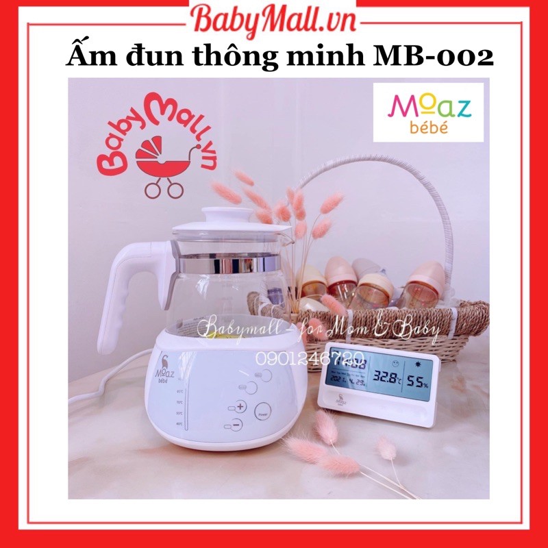 Máy đun nước pha sữa và giữ ấm chính hãng Moazbebe 1 đổi 1 MB002