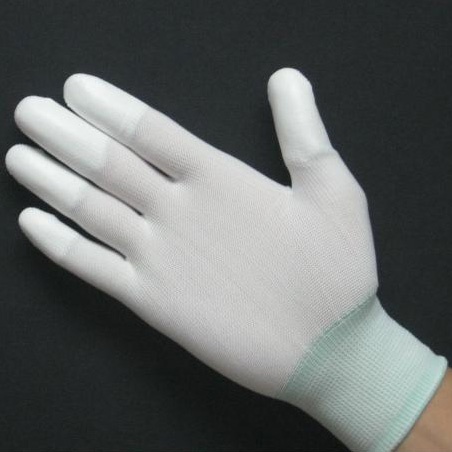 10 đôi Găng tay bảo hộ trắng- phủ PU ngón tay