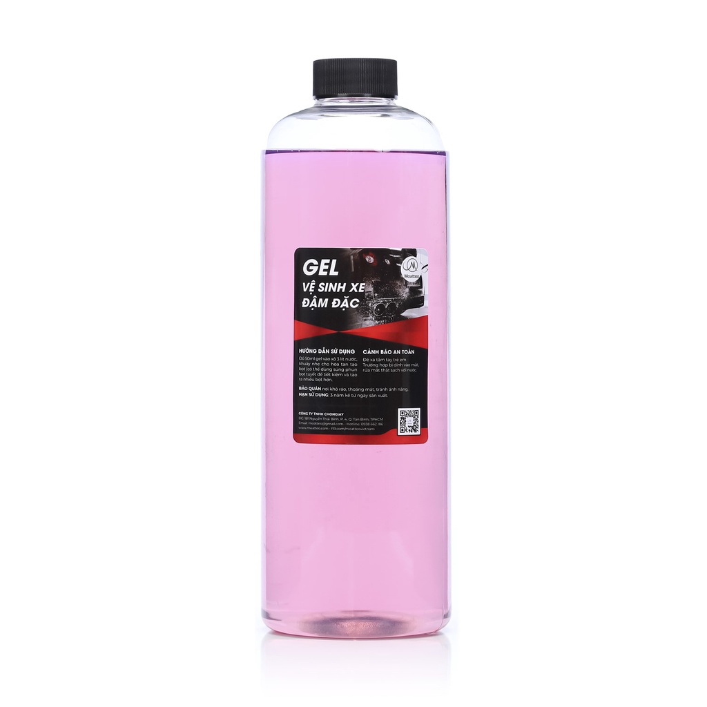Nước rửa xe ô tô - xe máy MOATTEO đậm đặc 500ML + tặng kèm mút bọt biển