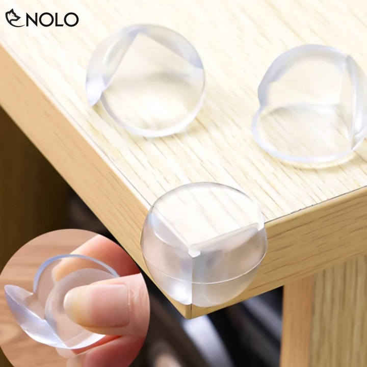 Combo 10 Nút Chặn Bọc Góc Bàn Cạnh Bàn Silicone Trong Suốt Giảm Chấn Thương Do Va Đập Cần Thiết Cho Gia Đình Có Trẻ Nhỏ