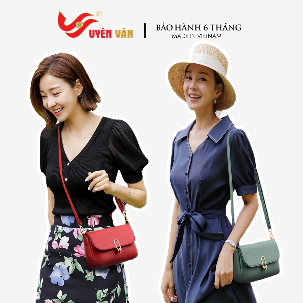Túi Xách Nữ Da PU Nắp Gập Khoá Gài Thanh Lịch 2869