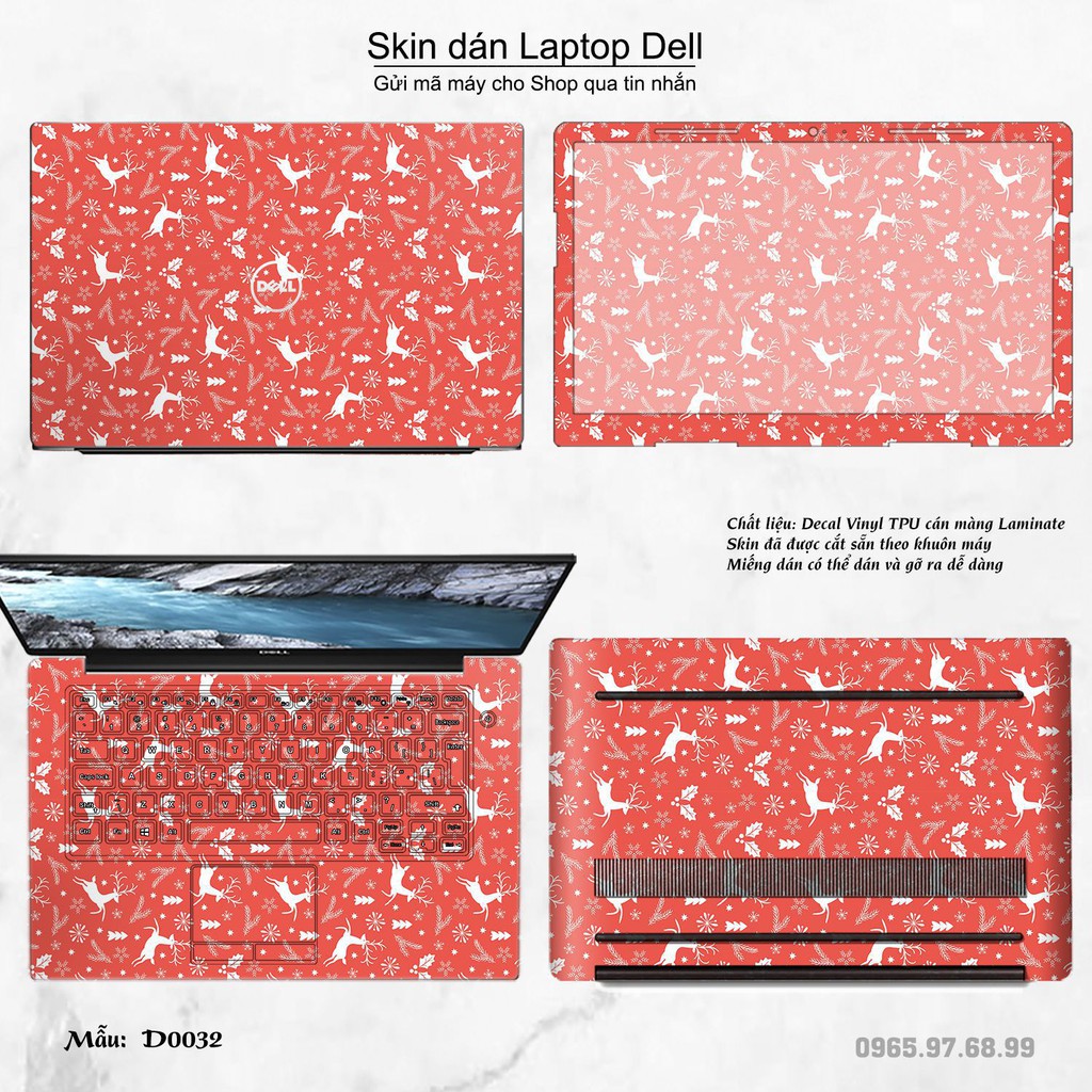 Skin dán Laptop Dell in hình Sticker họa tiết (inbox mã máy cho Shop)