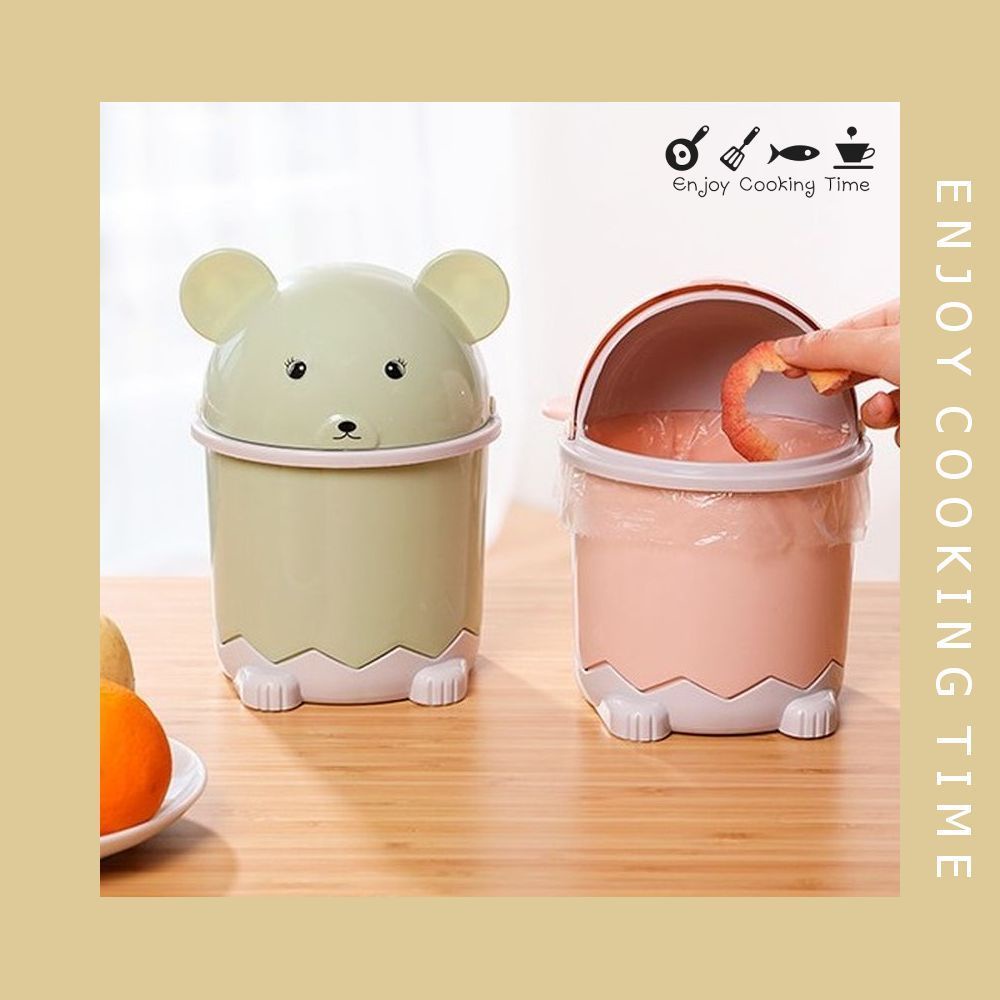 Thùng rác mini hình thú để bàn văn phòng cakeshop hcm