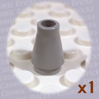 [1 Cái] LEGO Ống 1x1 Hình Nón Cụt Màu Xám Nhạt ID 4529241 59900