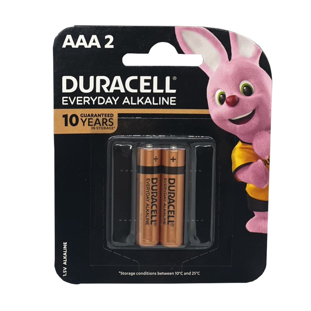 Pin AAA Duracell alkaline ( pin đũa ) MN2400 LR03 vỉ 2 viên chính hãng