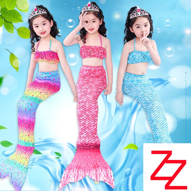 Bộ Đồ Bơi Đuôi Nàng Tiên Cá Xinh Xắn Dành Cho Bé Gái
