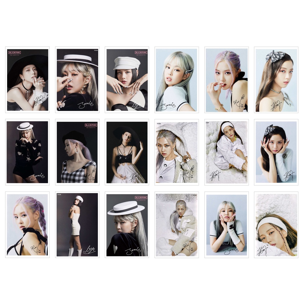 [Ép Lụa] Lomo Card 36 Ảnh BLACKPINK THE ALBUM (có chữ kí)
