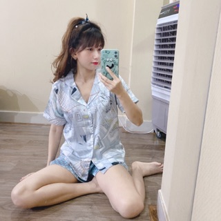 Pijama lụa đùi
