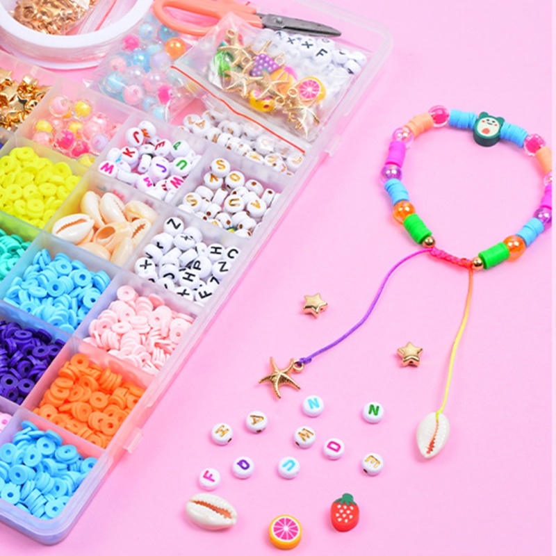 Hạt Đất Sét Tròn Phẳng Mềm Thời Trang DIY