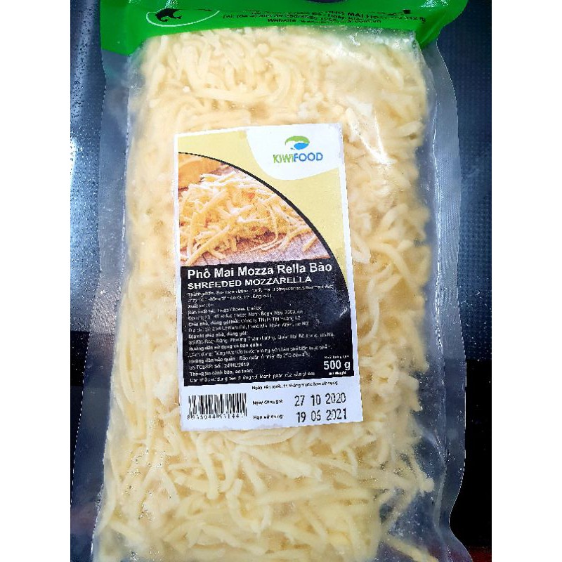 Phomai mozzarella Úc bào sợi 500g Kiwifoods | BigBuy360 - bigbuy360.vn