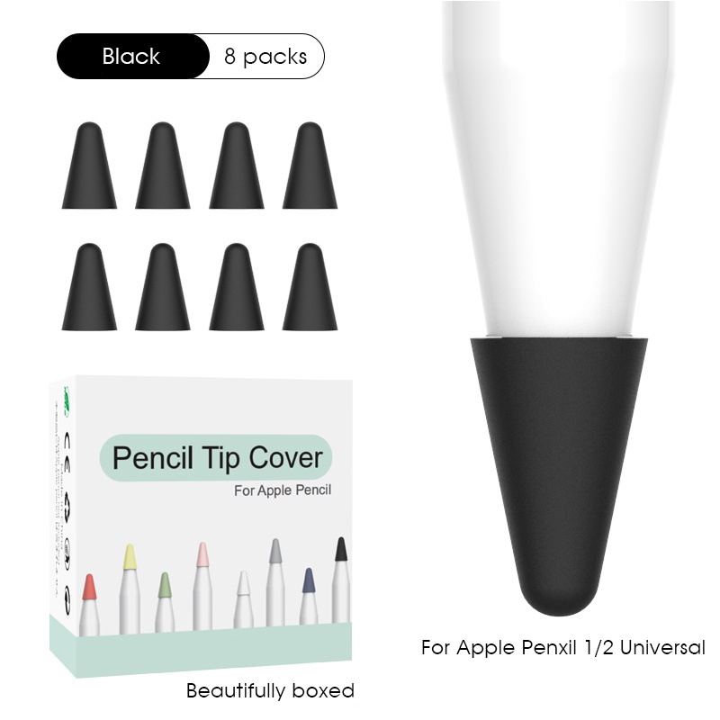 Vỏ Bảo Vệ Bút Cảm Ứng Apple Pencil 1st 2nd Bằng Silicon Chống Thấm Nước Tiện Dụng Ốp