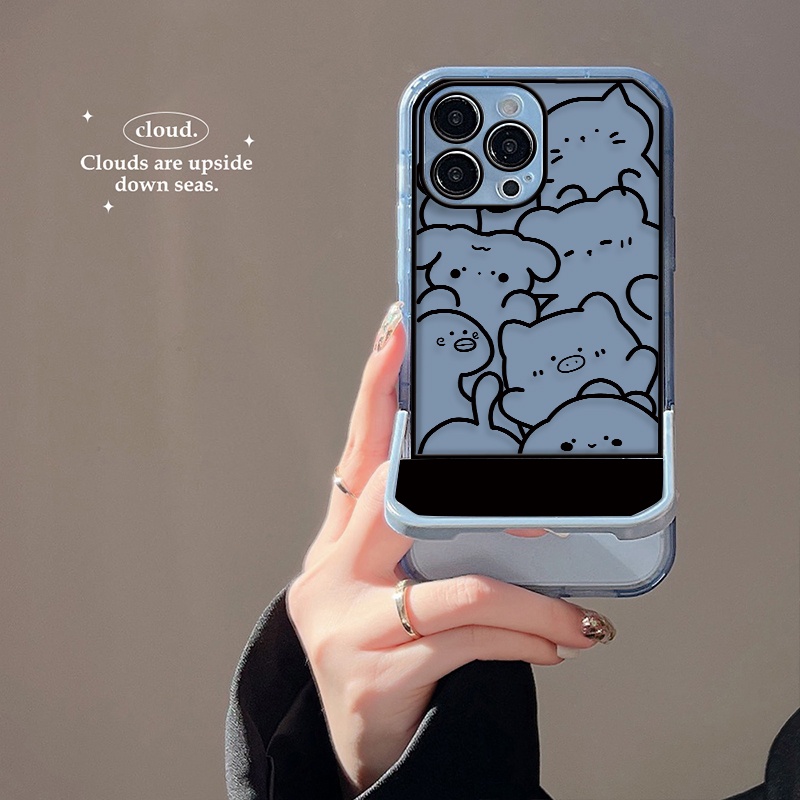 Ốp Điện Thoại Silicon Mềm Chống Rơi Hình Thú Hoạt Hình Dễ Thương Cho Iphone 11 12 13 Pro MAX X XS XR MAX 7 8 Plus 6S SE 2020