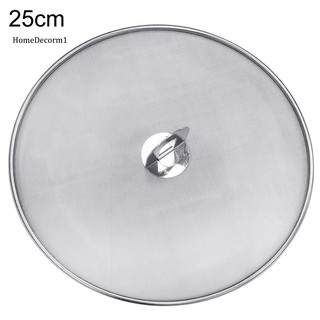 HMDC_Kitchen Oil Proofing Lid Filter Foldable Handle Frying Pan Cover Splatter Screen