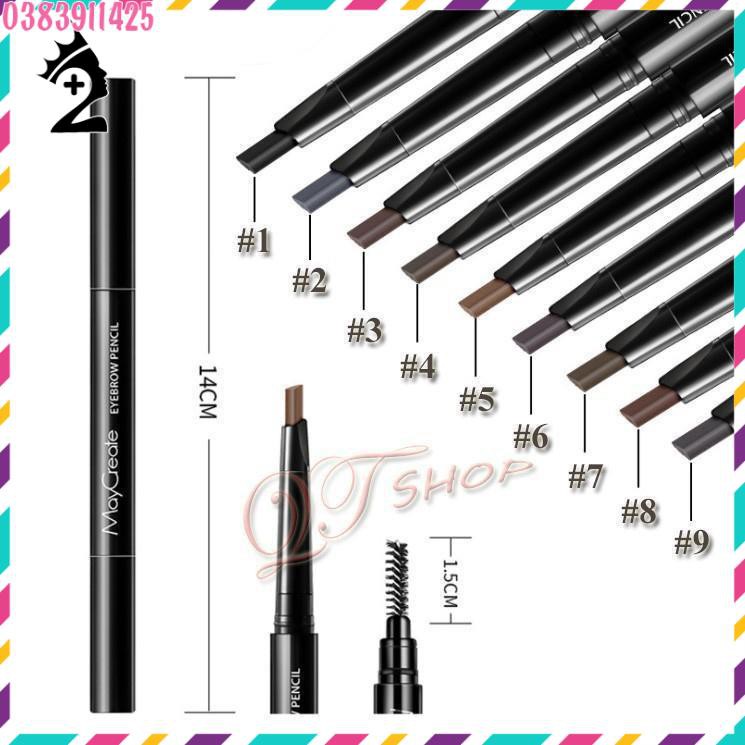Bút kẻ mày Maycreate 2 trong 1 TPP | BigBuy360 - bigbuy360.vn