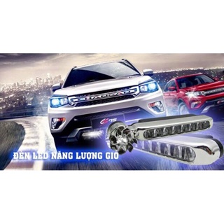 combo 2 chiếc Đèn led năng lượng gió trang trí xe ô tô xe máy
