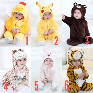 Bodysuit hình thú siêu yêu cho bé 0-2 tuổi (có sẵn)