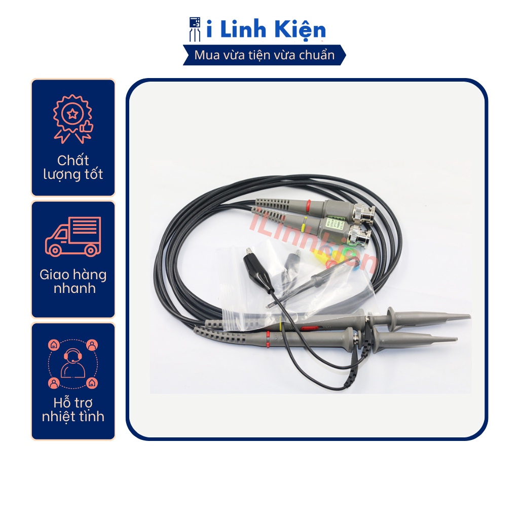 Que đo dây đo máy hiện sóng 100Mhz cao cấp chính hãng độ bền cao.