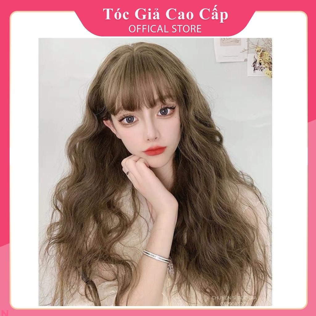 Tóc giả nguyên đầu xù sóng FREESHIP tóc cả đầu xù sóng công chúa - mã 8134