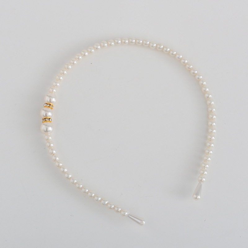 Bờm Tóc Cho Bé - Băng Đô Cài Tóc Đính Ngọc Trai Đáng Yêu Dành Cho Bé Gái