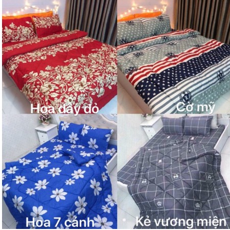 Chăn đông siêu nhẹ trần bông cotton poly chát chọn mẫu