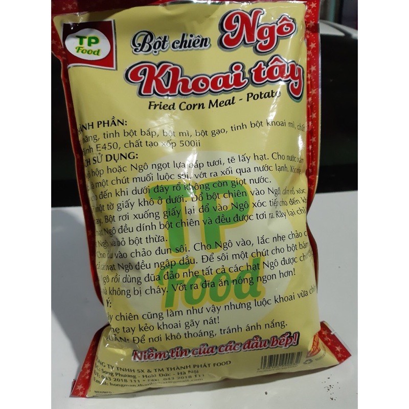 Bột Chiên ngô, khoai tây trọng lượng 1kg