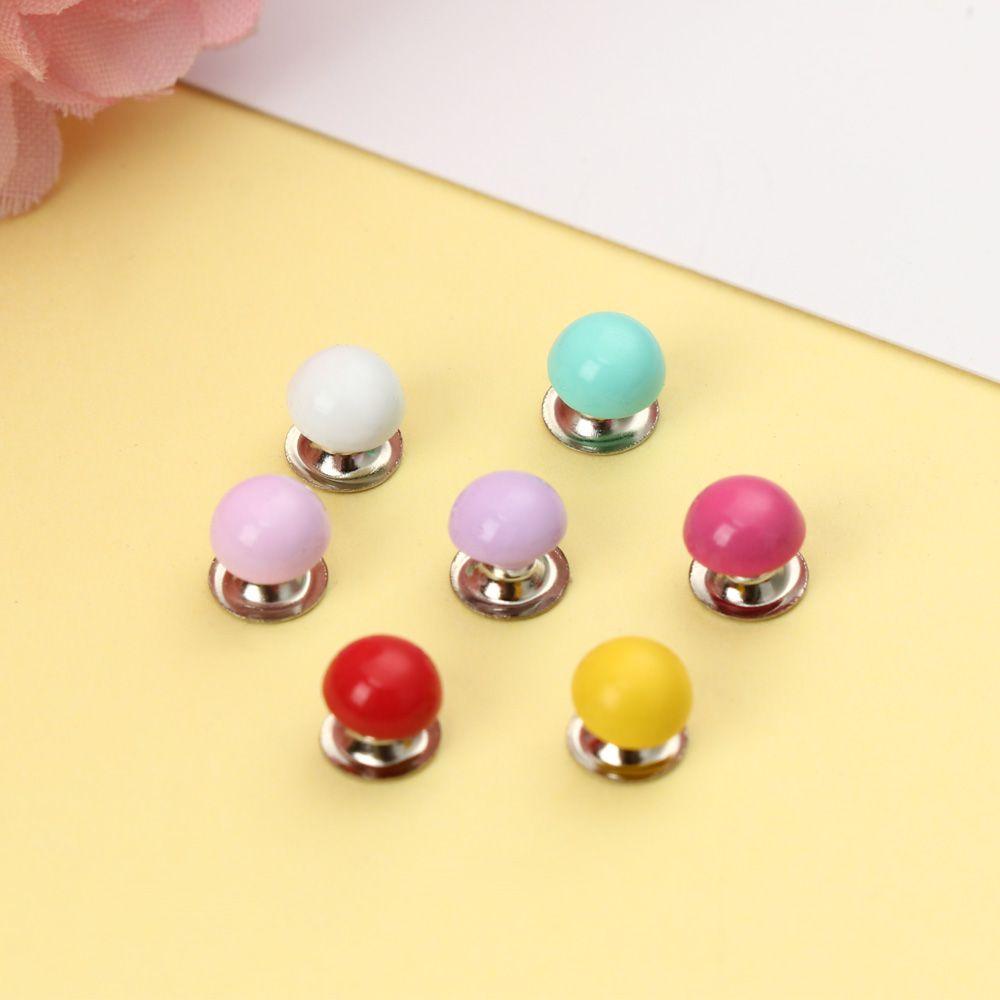 Set 10/20 Phụ Kiện Nút Kim Loại Nhiều Màu Sắc Cho Búp Bê