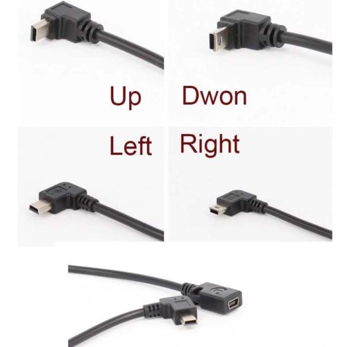 Cáp ChuyểN ĐổI 90 Độ 4 GóC Mini USB Sang Mini B 5 Pin