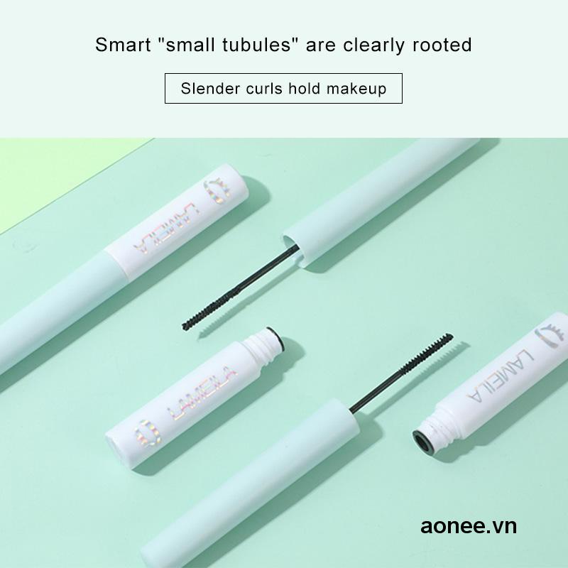 ✨✨Mascara Lameila chuốt mi đầu siêu mảnh chống thấm nước thiết kế vỏ màu xanh ngọc