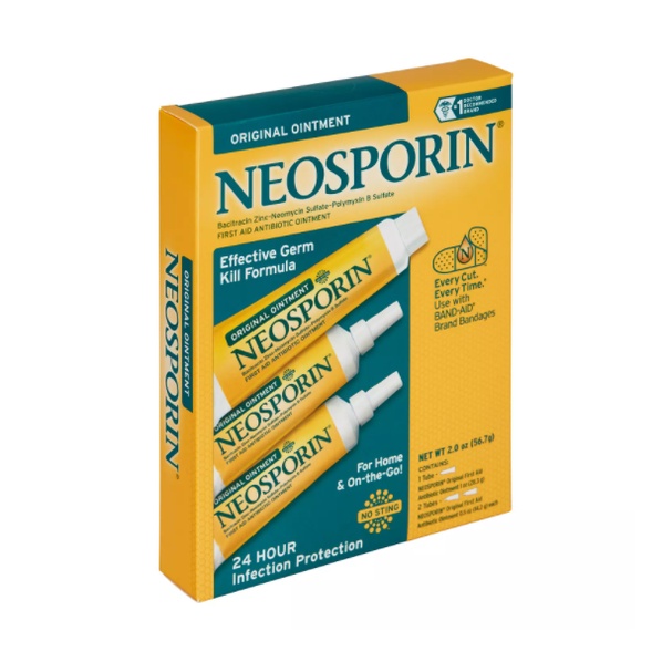 COMBO 3 HỘP KEM MỠ SÁT KHUẨN VÀ GIẢM SẸO Neosporin Original Oitment (28.3g + 2 x 14.5g)