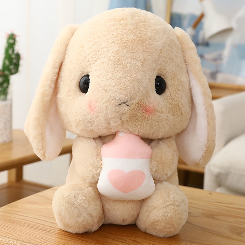 Thỏ Nhồi Bông Tai Dài 22cm Thiết Kế Dễ Thương