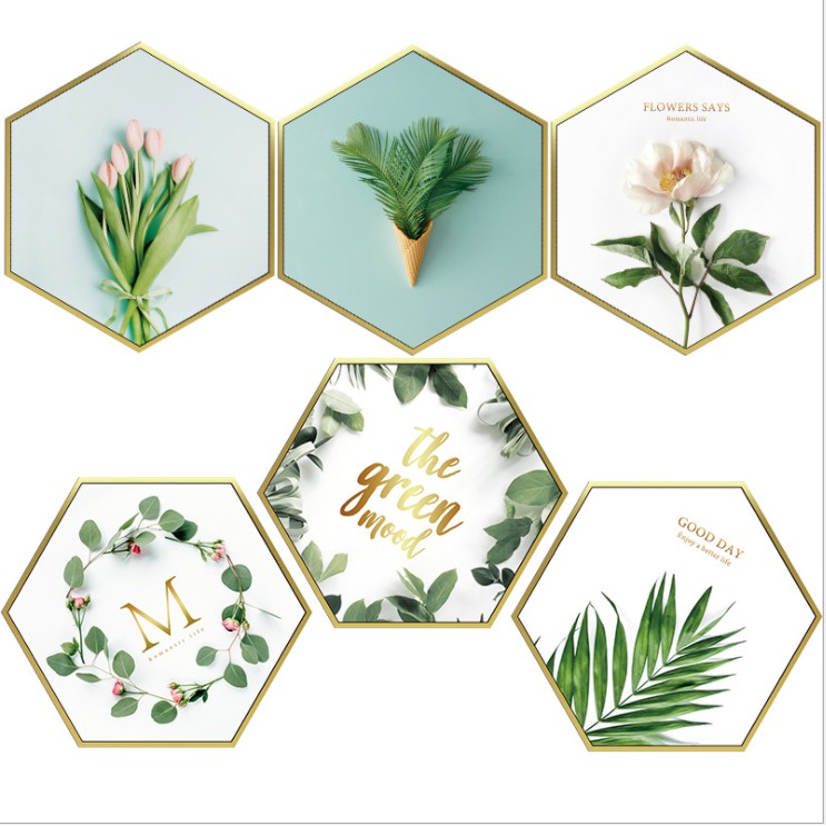 Decal dán tường trang trí - BỘ TRANH CÂY XANH CAO CẤP