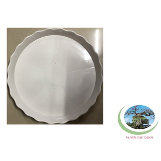 Đĩa lót chậu tròn khía phi 35cm - #059c#