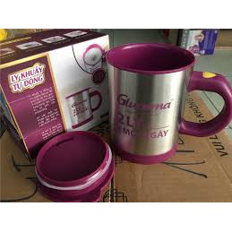 Cốc ly ca tiện dụng tự khuấy cafe thông minh tự động không cần thìa Self Mug