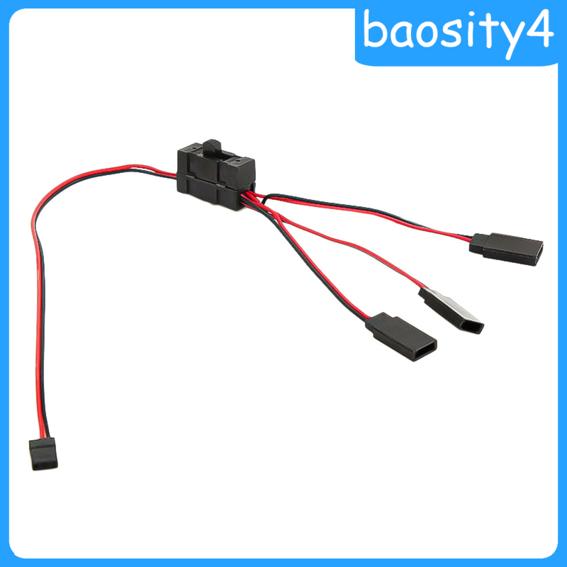 [baosity4]4 Way 1 to 3 Y Harness Wire LED Light Control On Off Switch RC Truck Boat