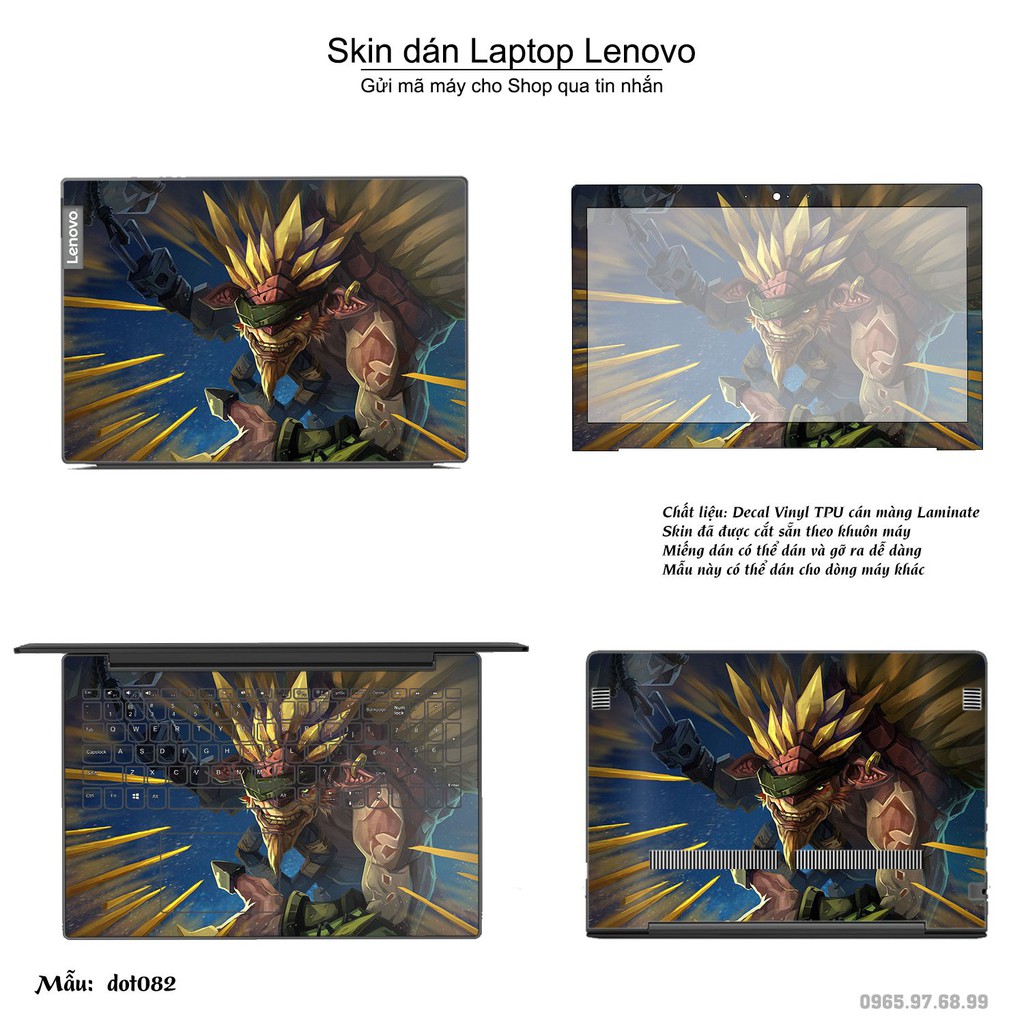 Skin dán Laptop Lenovo in hình Dota 2 nhiều mẫu 14 (inbox mã máy cho Shop)