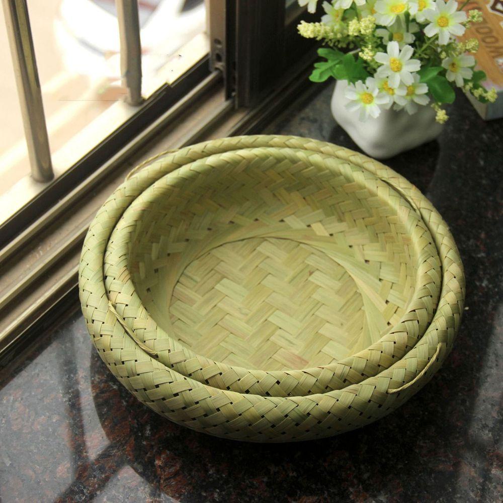 Giỏ Tre Đan Thủ Công 15H Hai Tầng Sắp Xếp Gọn Gàng Kiểu Bohemian