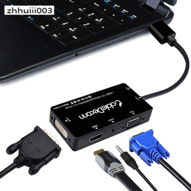 Cáp Chuyển Đổi Cổng HDMI 4 Trong 1 Sang VGA DVI
