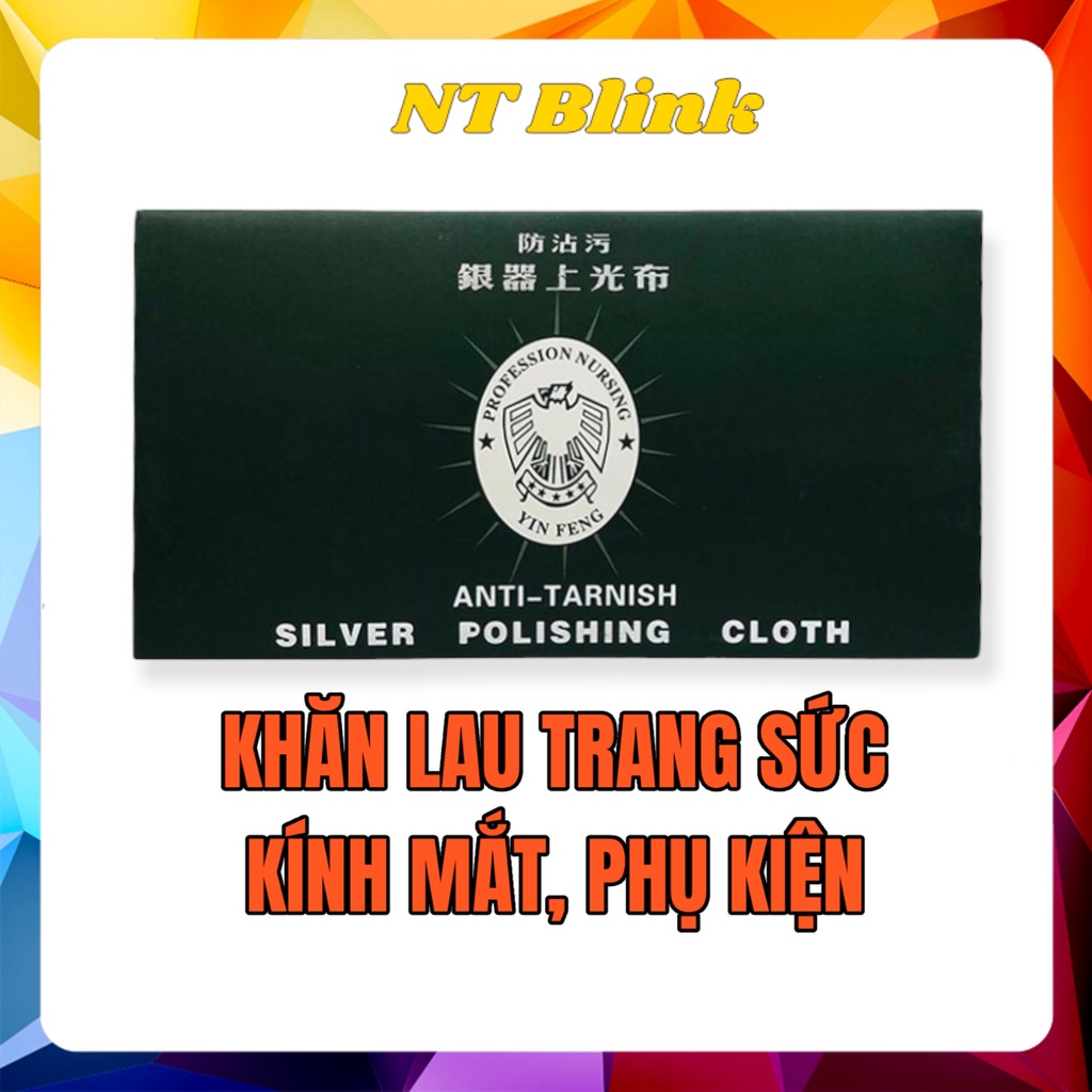 Khăn lau nữ trang bạch kim, vàng, bạc loại lớn. ngoài ra còn dùng lau mắt kính rất sạch