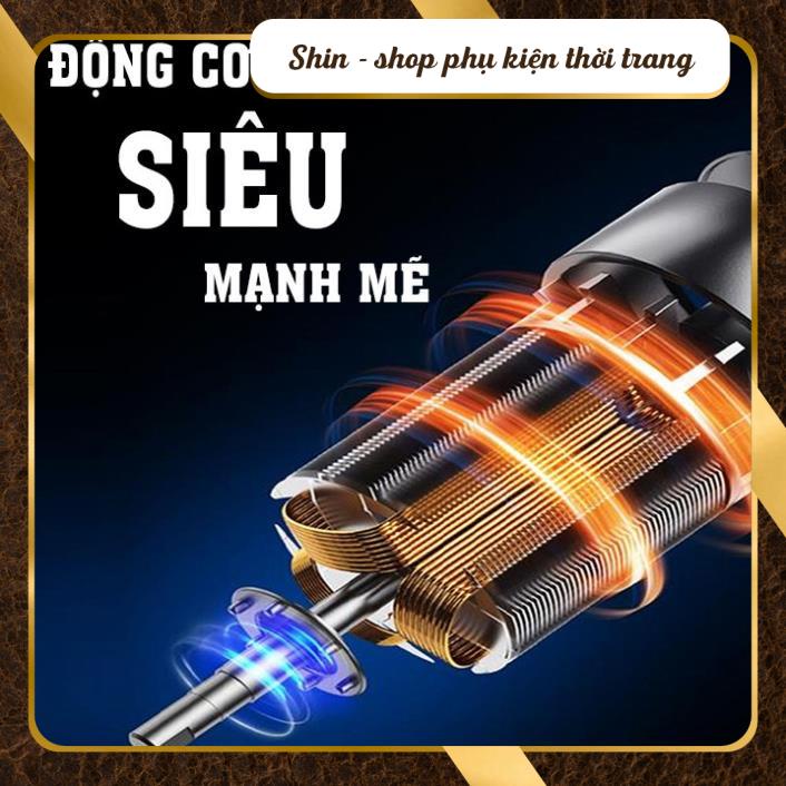 Tông đơ cắt tóc gia đình, Máy tạo kiểu tóc trẻ em, người lớn SuperStar mạnh mẽ Tặng Kèm 9 Phụ Kiện Cao Cấp - Shin Shop