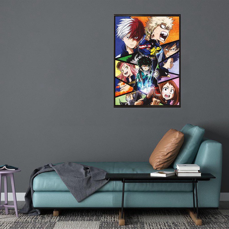 Áp Phích Treo Tường Trang Trí In Hình Nhân Vật Hoạt Hình My Hero Academia A3