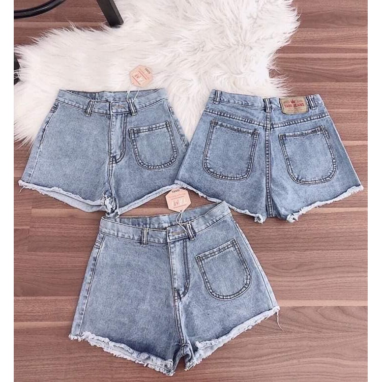 Quần short jean nữ TÚI BẦU 1 BÊN siêu đẹp thời trang -TB2